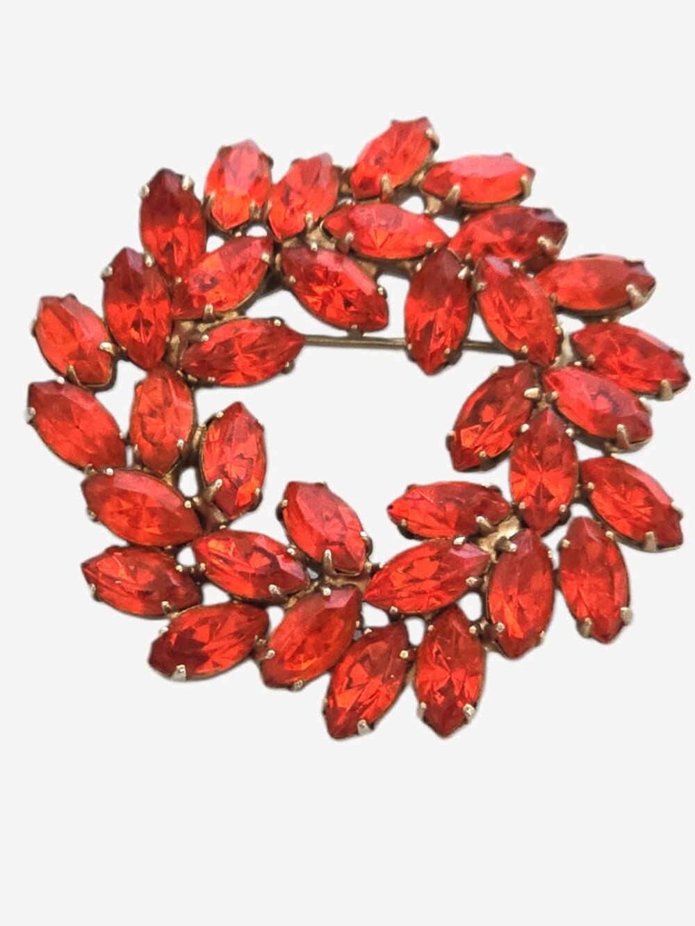 VINTAGE BROOCH PIN SILVER STRAWBERRY SIGNED SARAH COV EXCELLENT JULIANA?